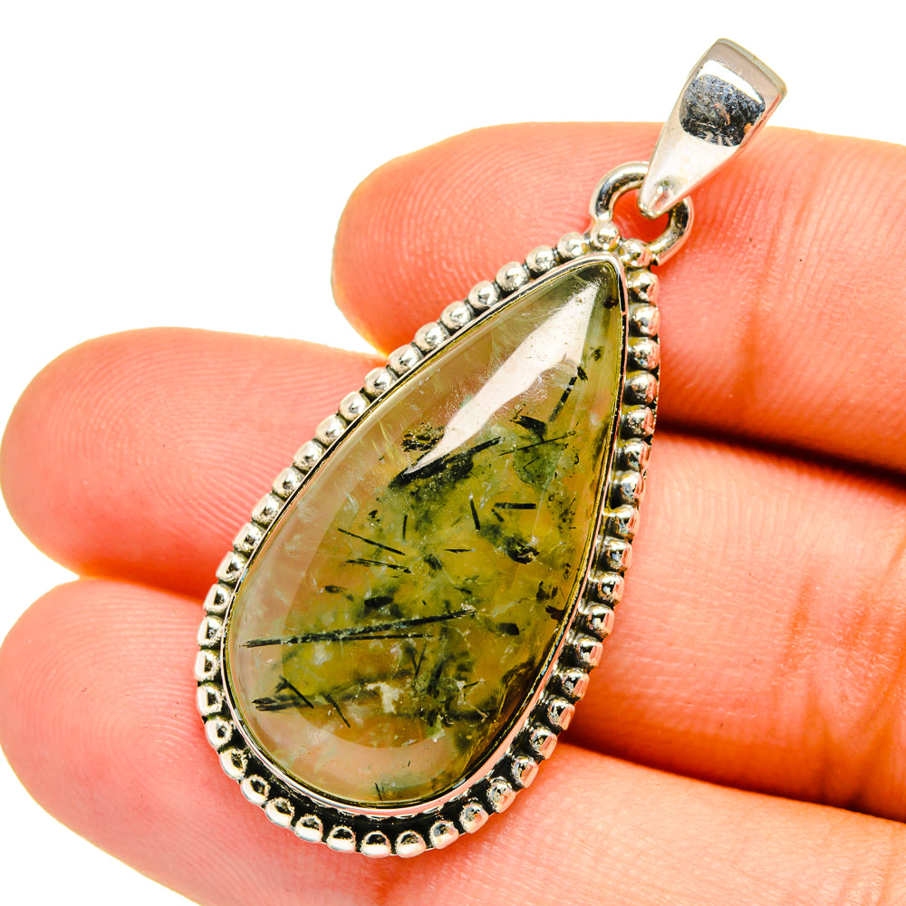 Prehnite Pendants handcrafted by Anasilvercos - PD12968