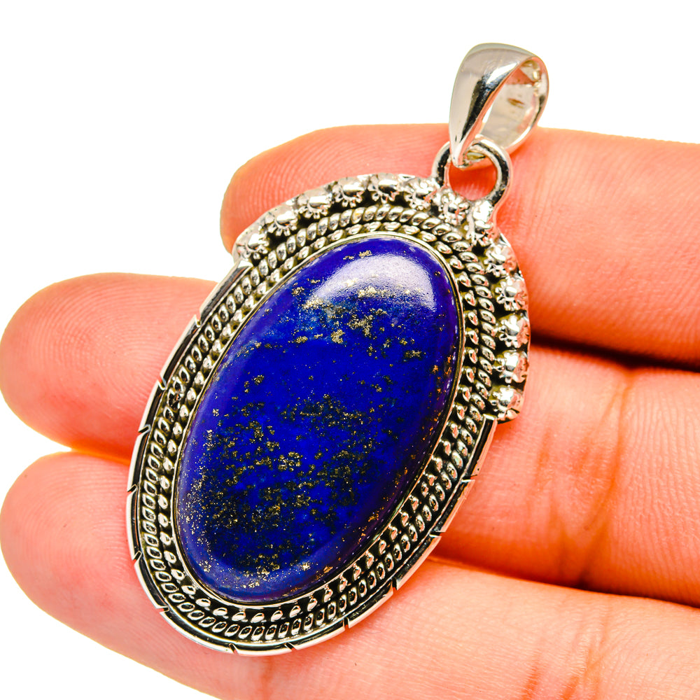 Lapis Lazuli Pendants handcrafted by Anasilvercos - PD12973