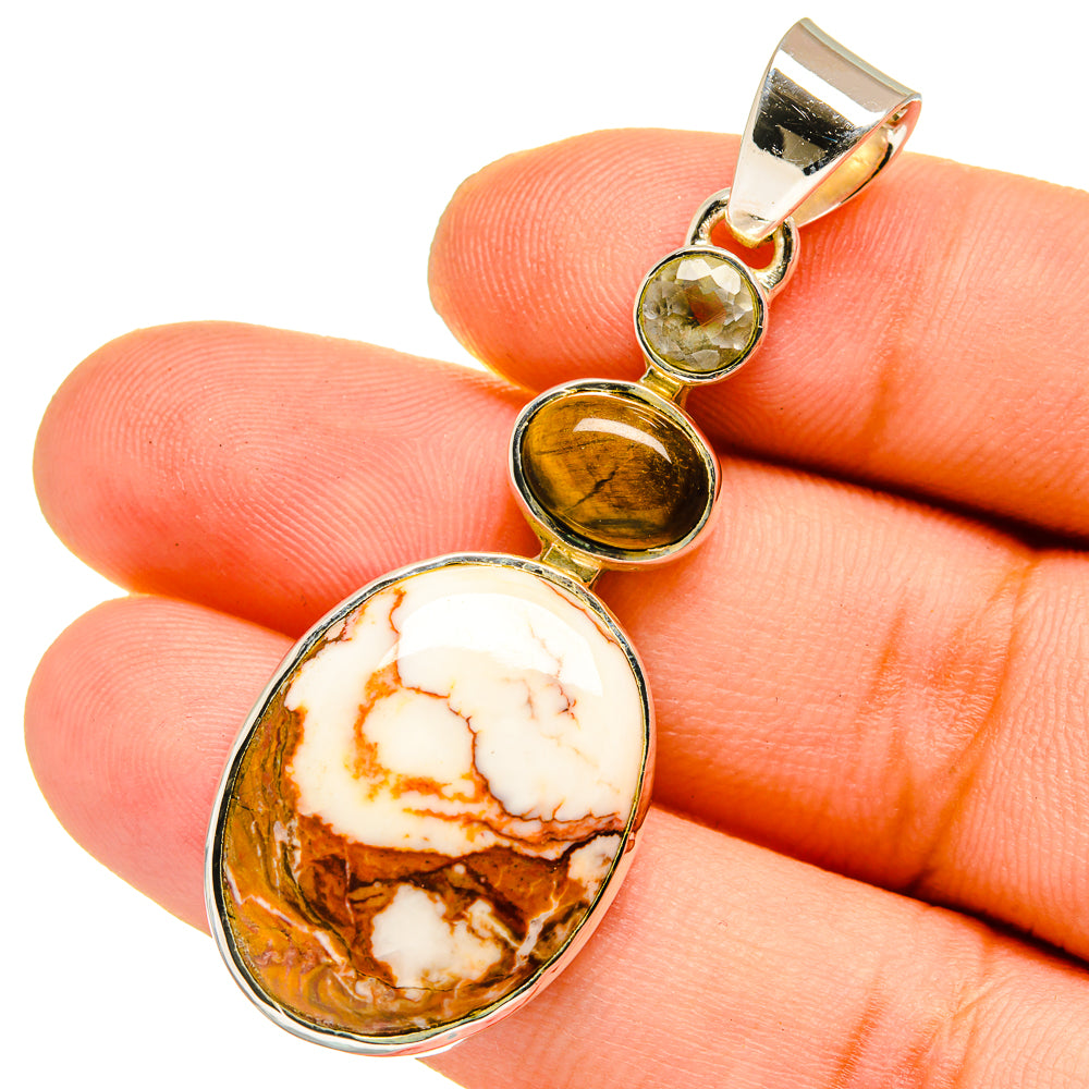 Wild Horse Jasper Pendants handcrafted by Anasilvercos - PD12981
