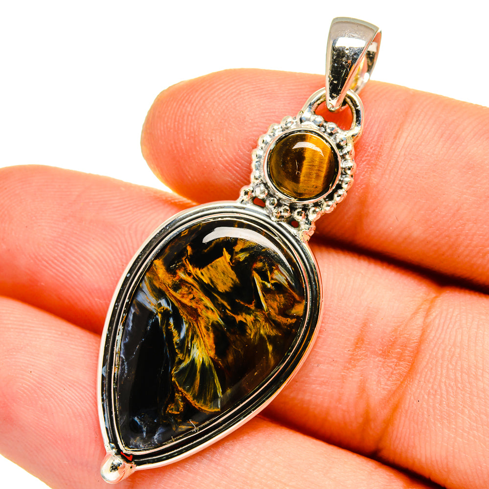 Pietersite Pendants handcrafted by Anasilvercos - PD12993