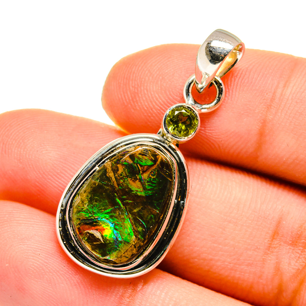 Ammolite Pendants handcrafted by Anasilvercos - PD12995