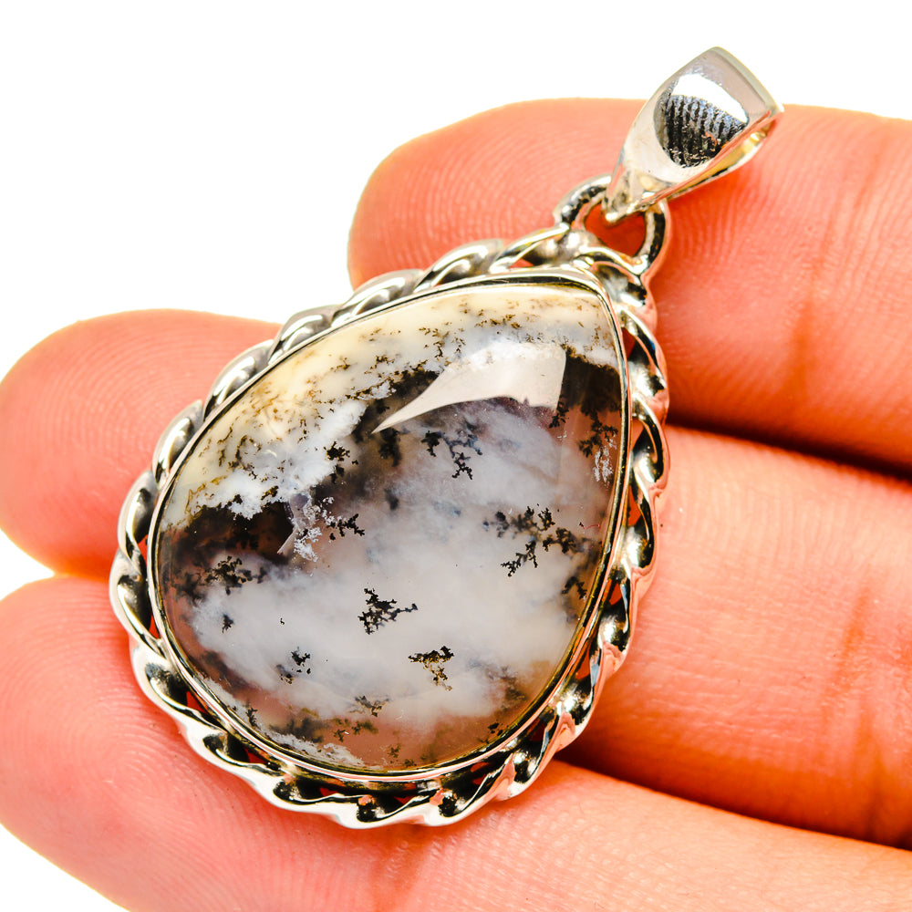 Dendritic Opal Pendants handcrafted by Anasilvercos - PD13008
