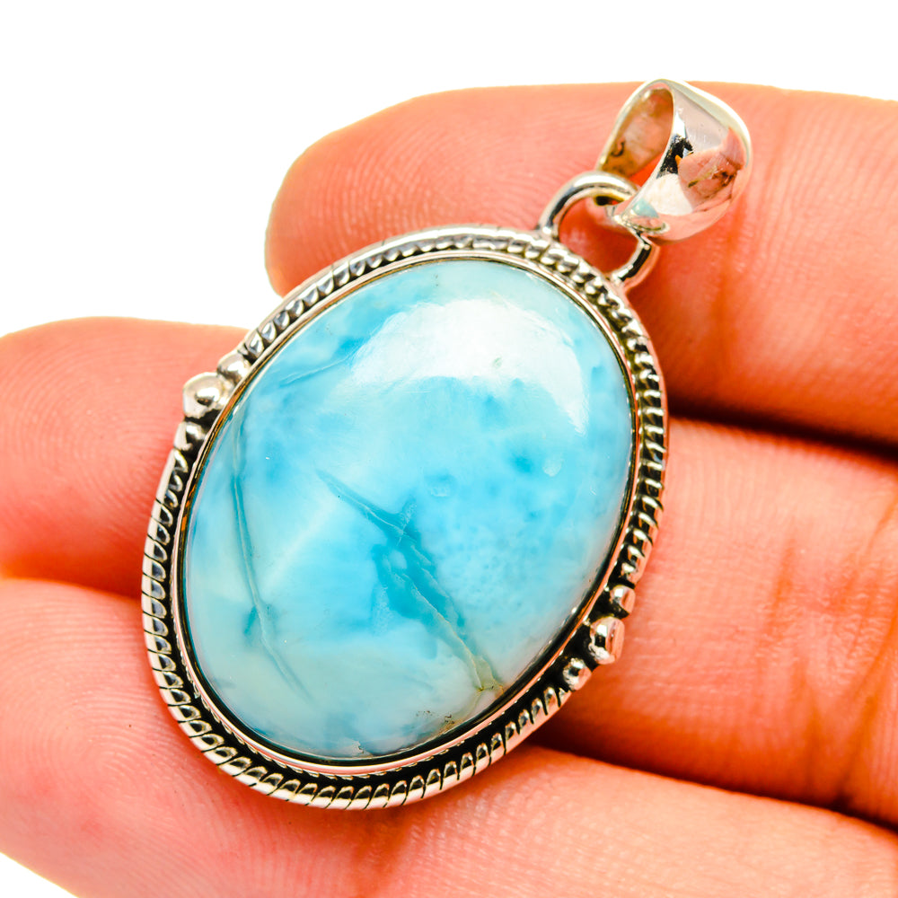 Larimar Pendants handcrafted by Anasilvercos - PD13015