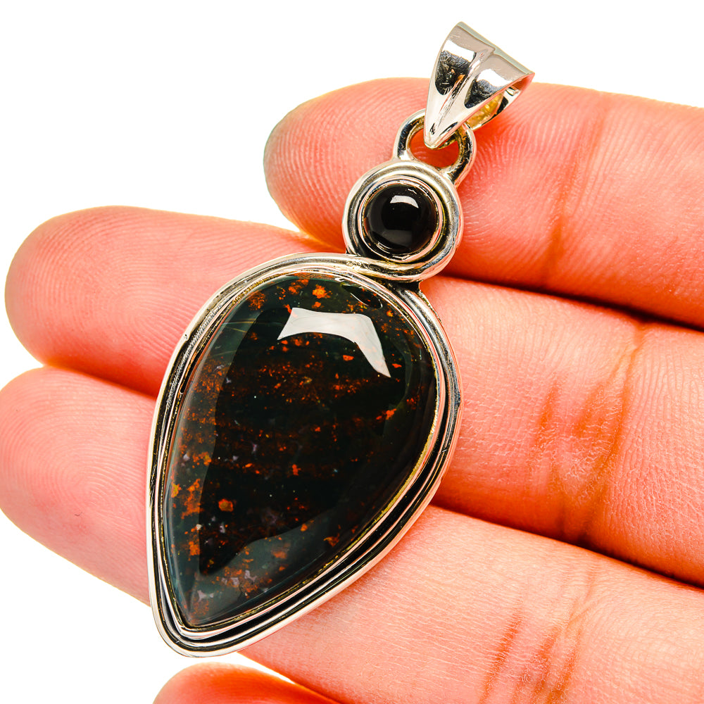 Bloodstone Pendants handcrafted by Anasilvercos - PD13020