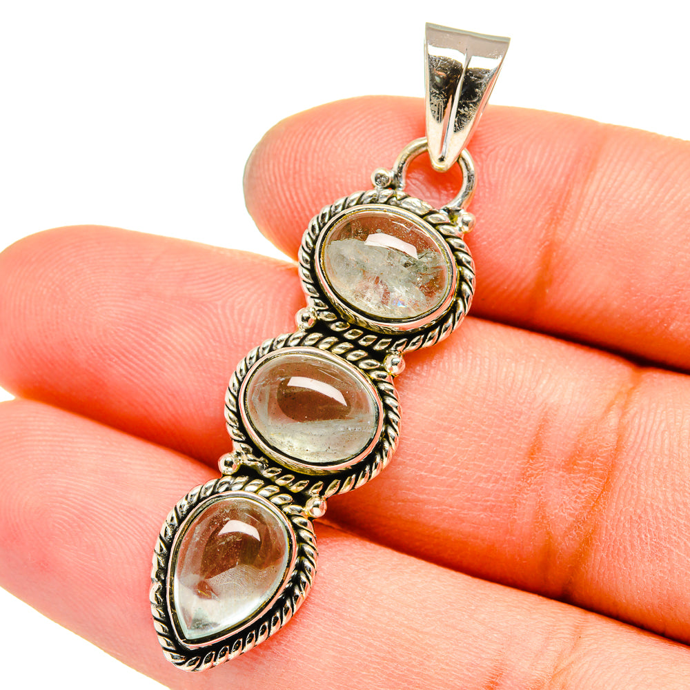 Aquamarine Pendants handcrafted by Anasilvercos - PD13031