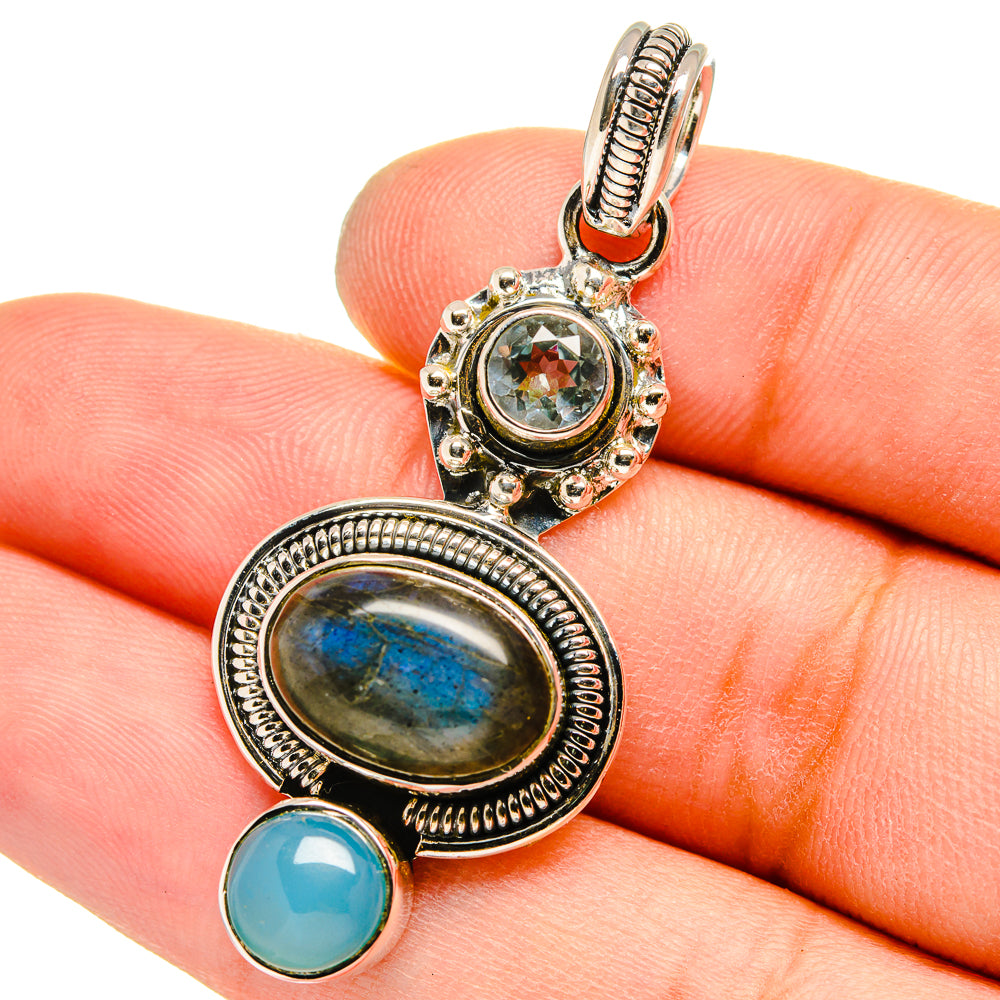 Labradorite Pendants handcrafted by Anasilvercos - PD13036