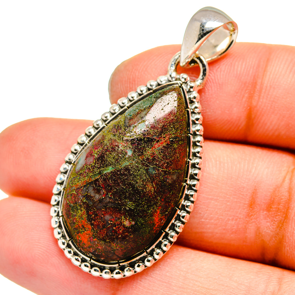 Russian Eudialyte Pendants handcrafted by Anasilvercos - PD13077