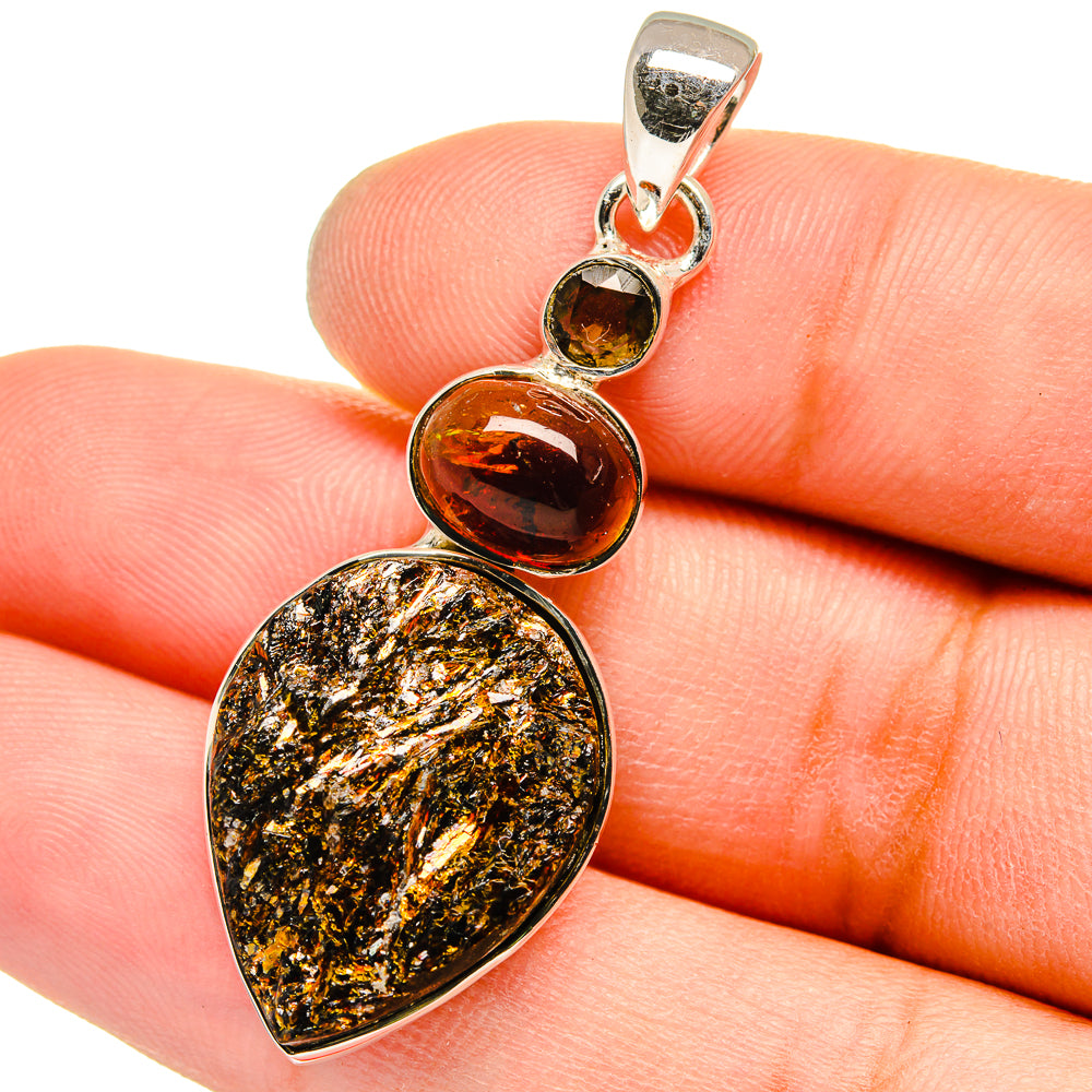 Astrophyllite Pendants handcrafted by Anasilvercos - PD13083