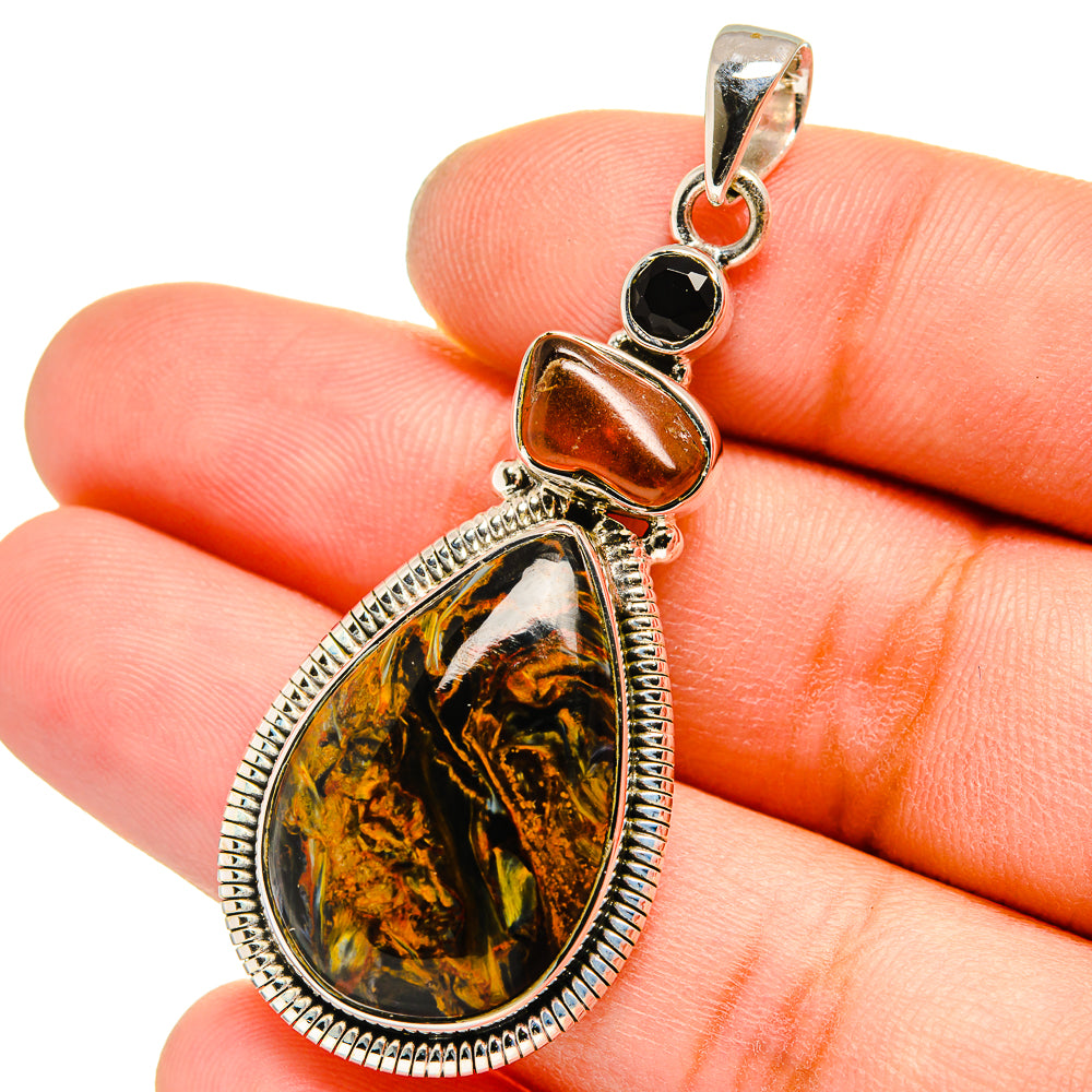 Pietersite Pendants handcrafted by Anasilvercos - PD13084