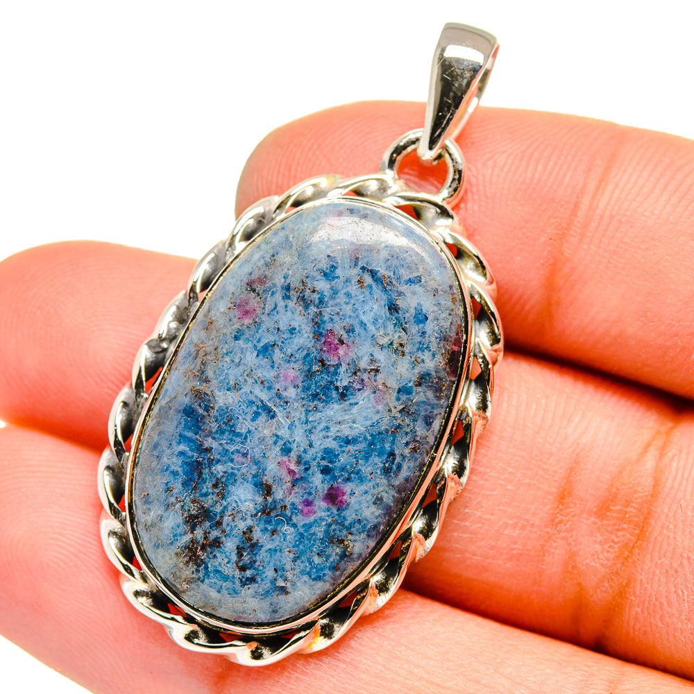 Ruby Fuchsite Pendants handcrafted by Anasilvercos - PD13086