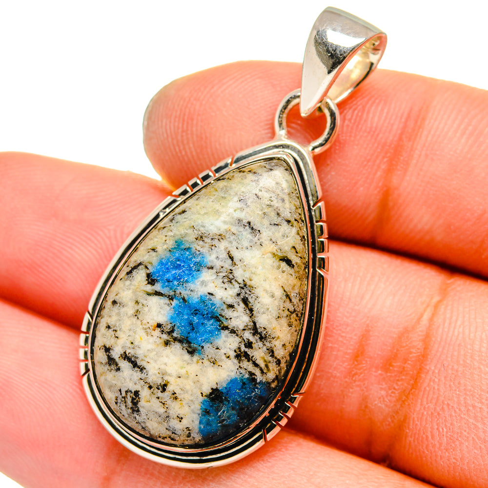 K2 Blue Azurite Pendants handcrafted by Anasilvercos - PD13091