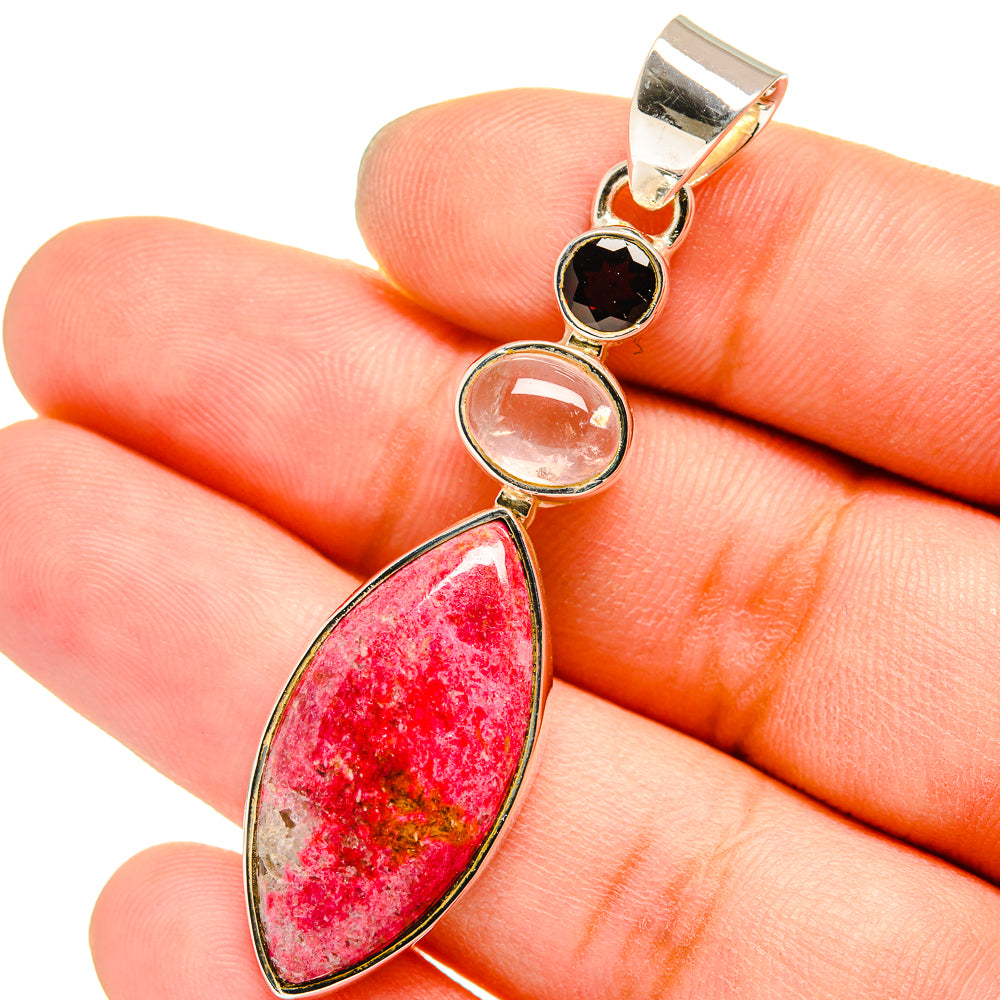 Thulite Pendants handcrafted by Anasilvercos - PD13093
