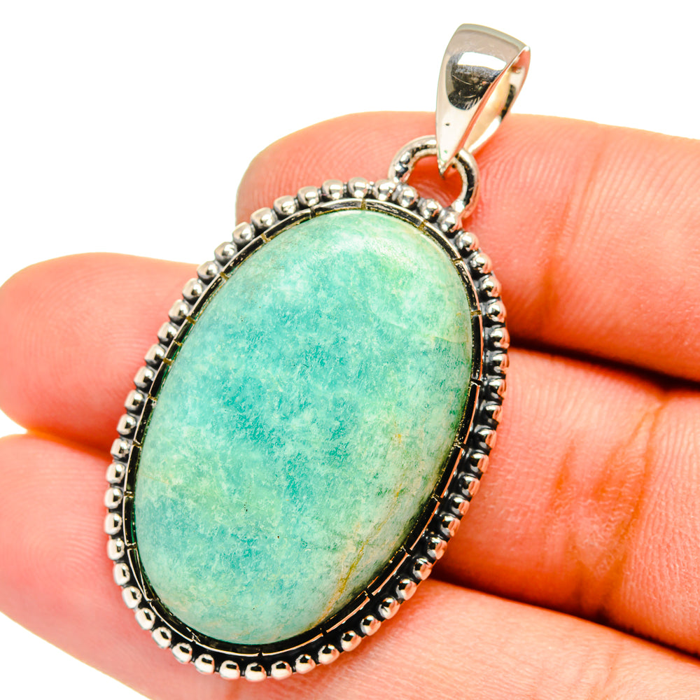 Amazonite Pendants handcrafted by Anasilvercos - PD13094