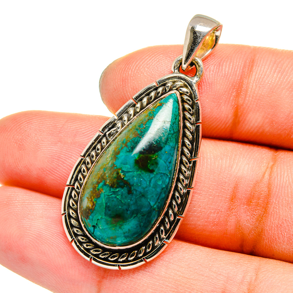 Chrysocolla Pendants handcrafted by Anasilvercos - PD13107