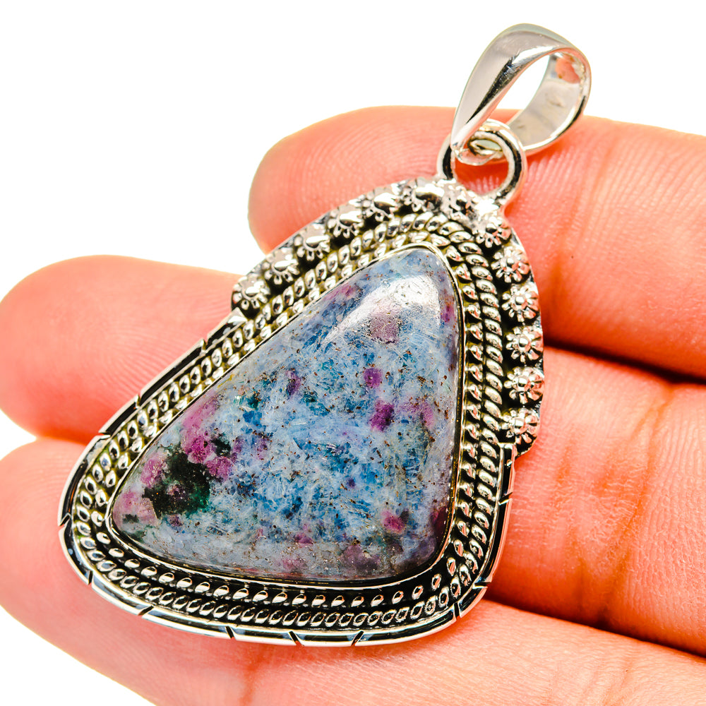 Ruby Fuchsite Pendants handcrafted by Anasilvercos - PD13114
