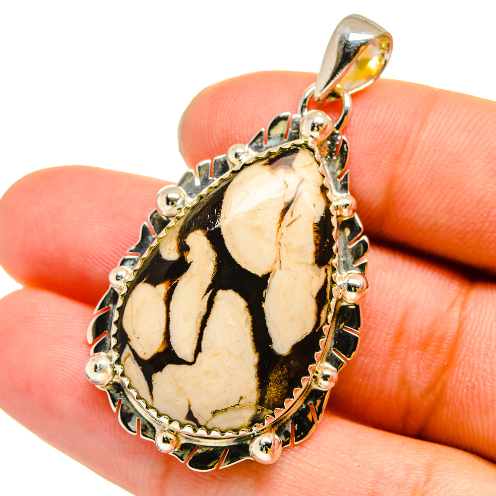 Peanut Wood Jasper Pendants handcrafted by Anasilvercos - PD13147