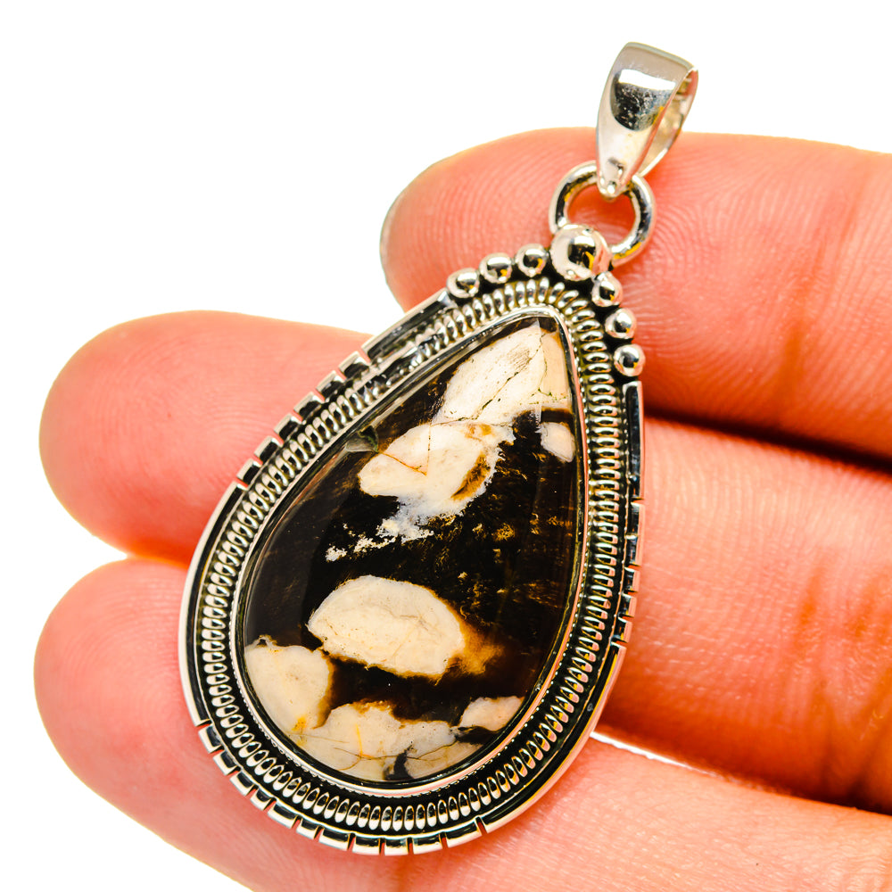 Peanut Wood Jasper Pendants handcrafted by Anasilvercos - PD13159