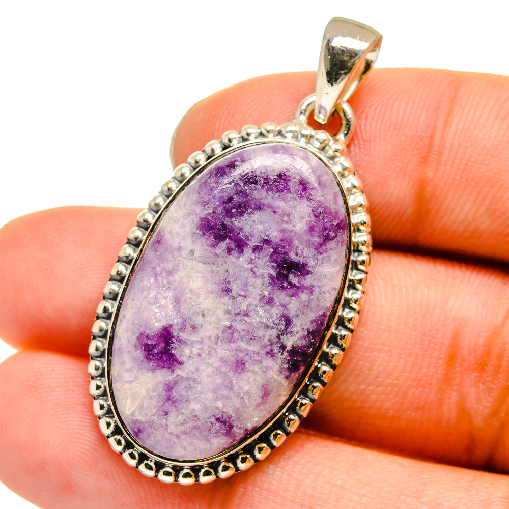 Lepidolite Pendants handcrafted by Anasilvercos - PD13166