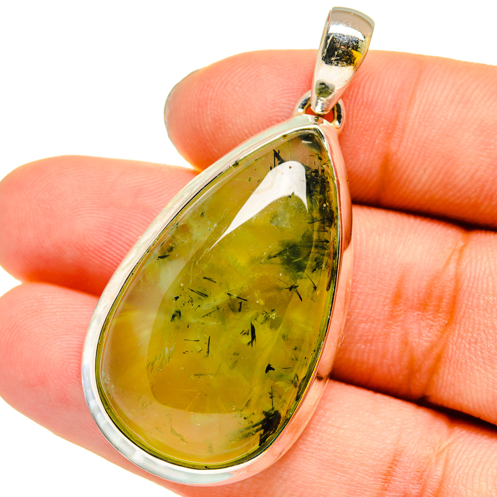 Prehnite Pendants handcrafted by Anasilvercos - PD13169