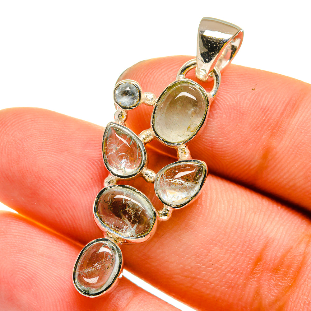 Aquamarine Pendants handcrafted by Anasilvercos - PD13184