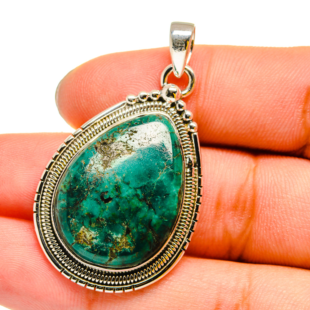 Chrysocolla Pendants handcrafted by Anasilvercos - PD13201