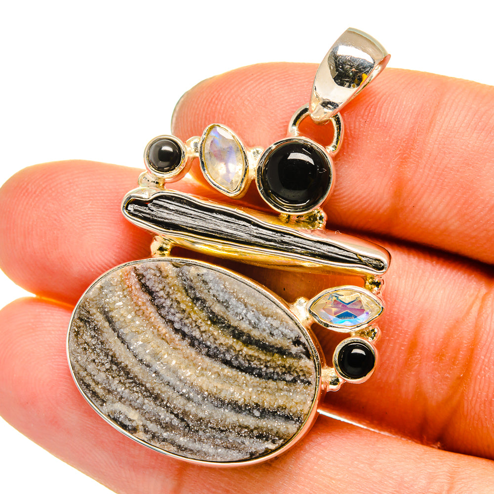 Desert Druzy Pendants handcrafted by Anasilvercos - PD13203
