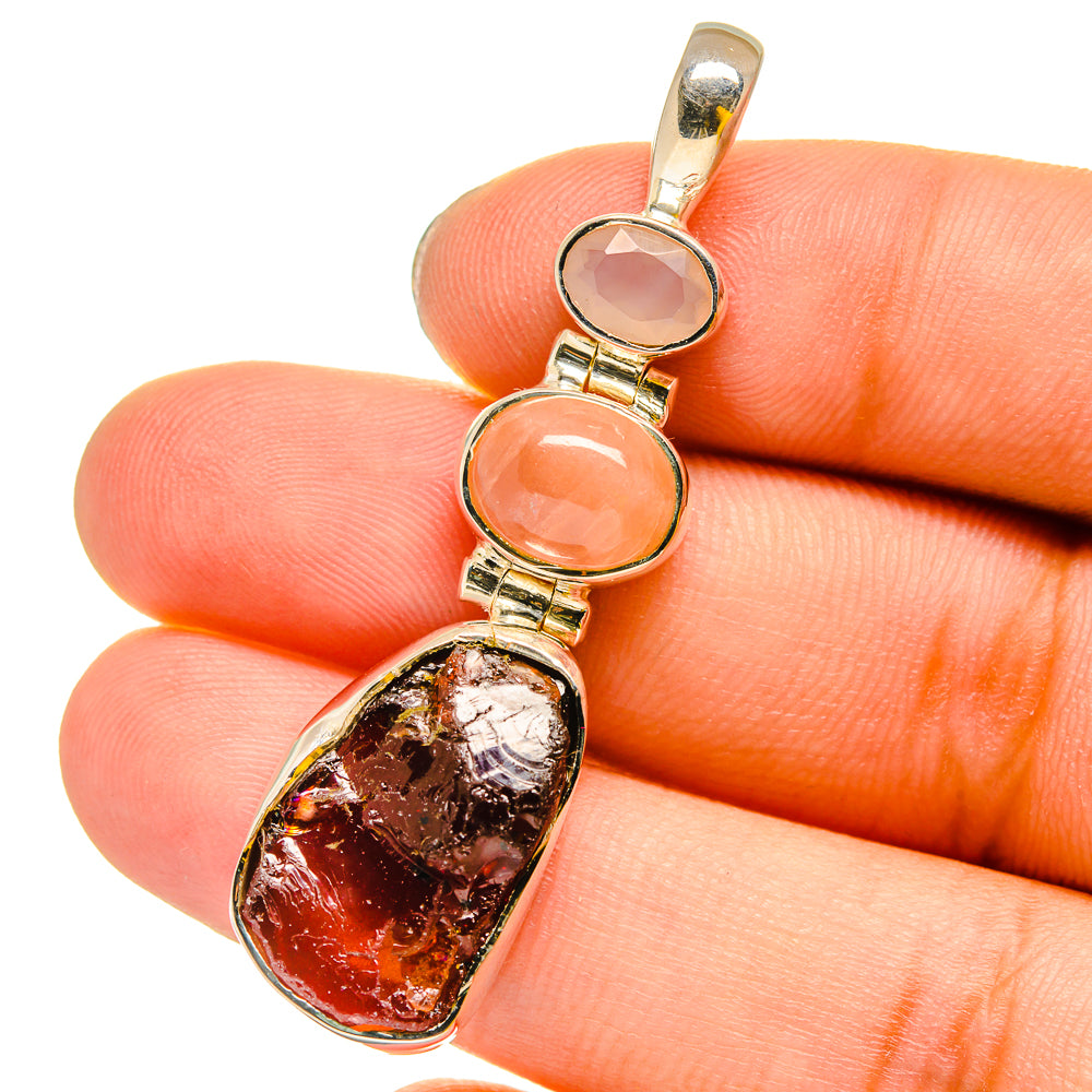Garnet Pendants handcrafted by Anasilvercos - PD13206