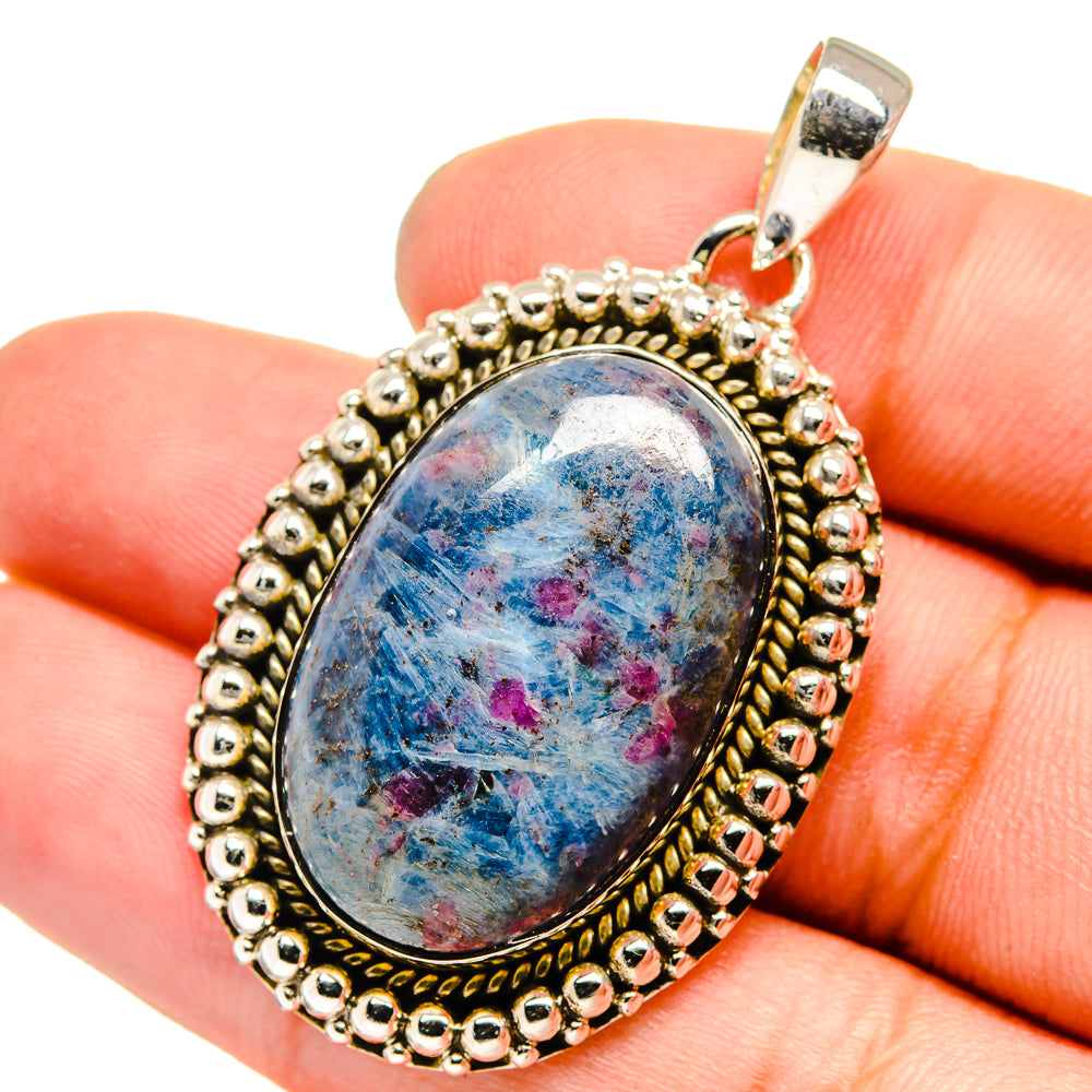 Ruby Fuchsite Pendants handcrafted by Anasilvercos - PD13229