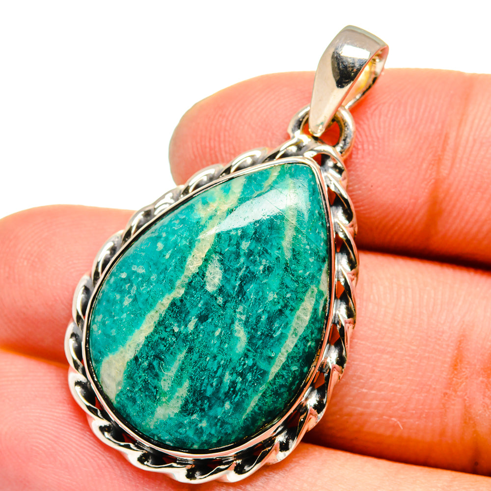 Amazonite Pendants handcrafted by Anasilvercos - PD13234
