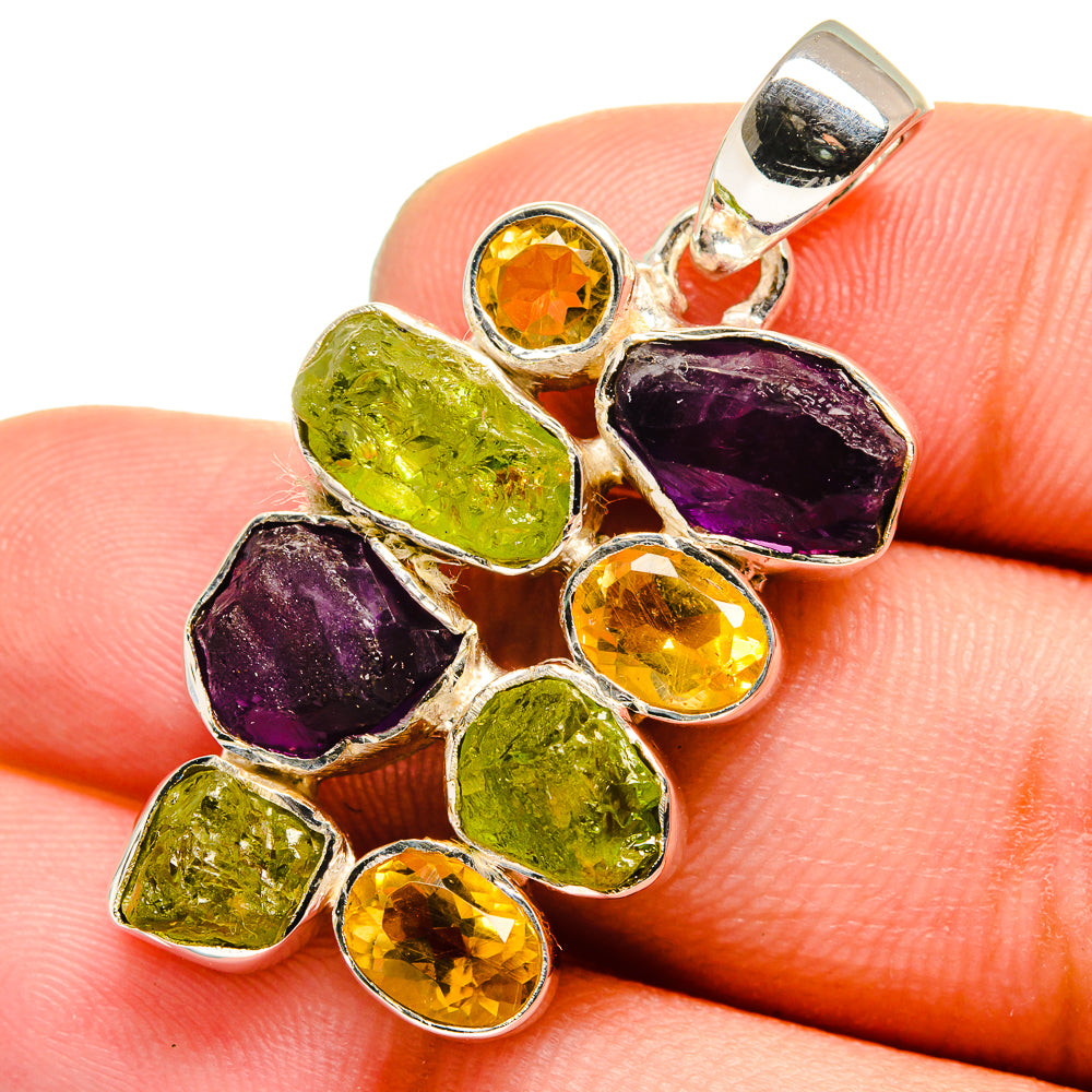Amethyst Pendants handcrafted by Anasilvercos - PD13280