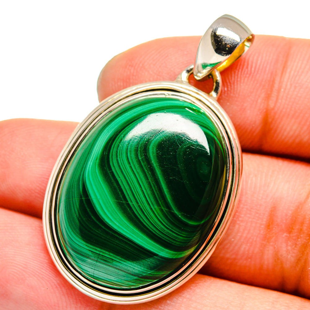 Malachite Pendants handcrafted by Anasilvercos - PD13294