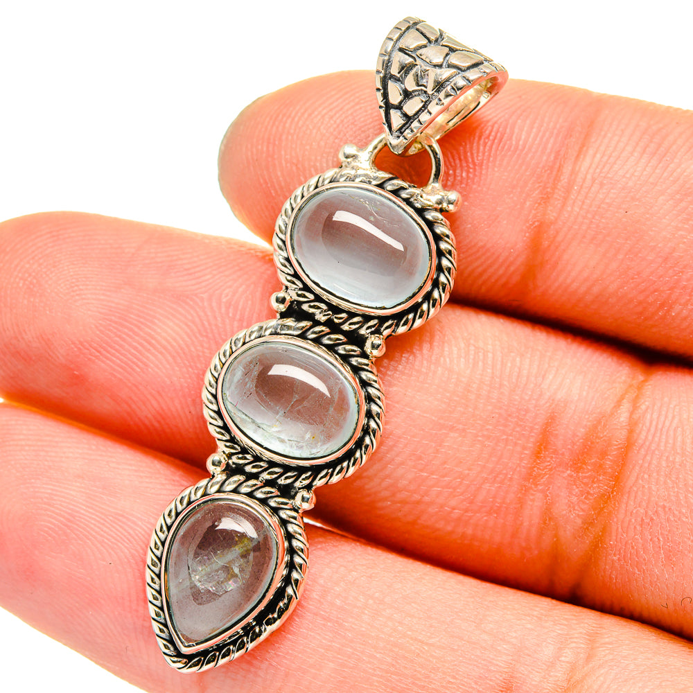 Aquamarine Pendants handcrafted by Anasilvercos - PD13299