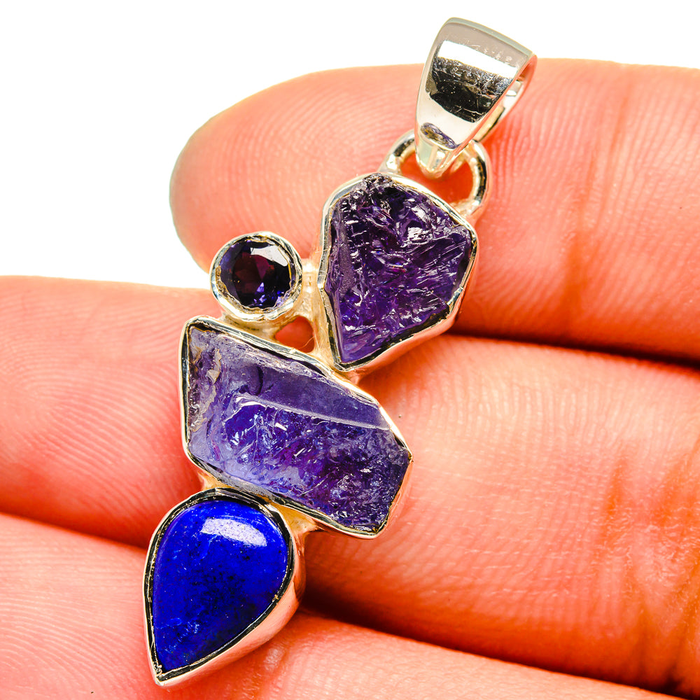 Tanzanite Pendants handcrafted by Anasilvercos - PD13306