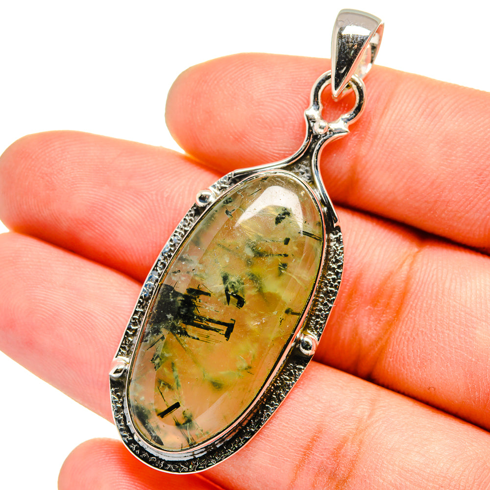 Prehnite Pendants handcrafted by Anasilvercos - PD13317