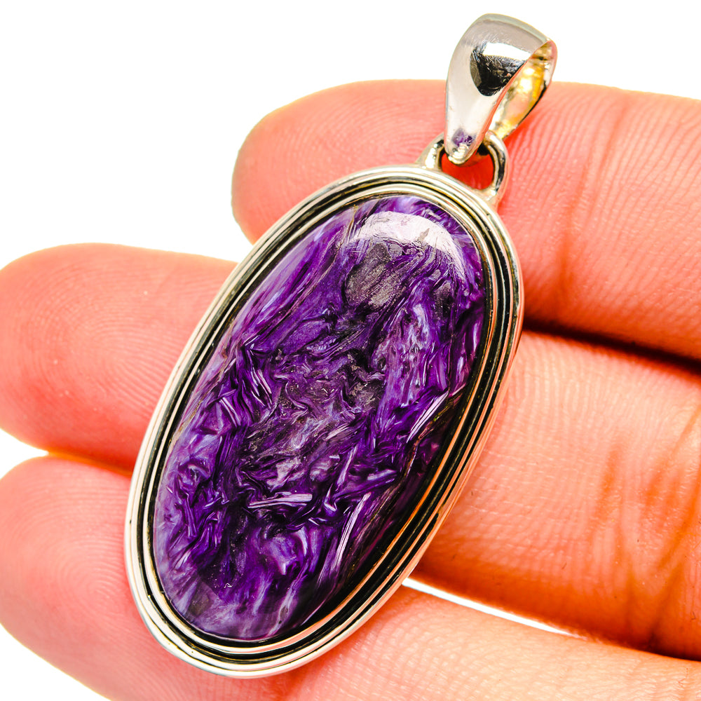 Charoite Pendants handcrafted by Anasilvercos - PD13323