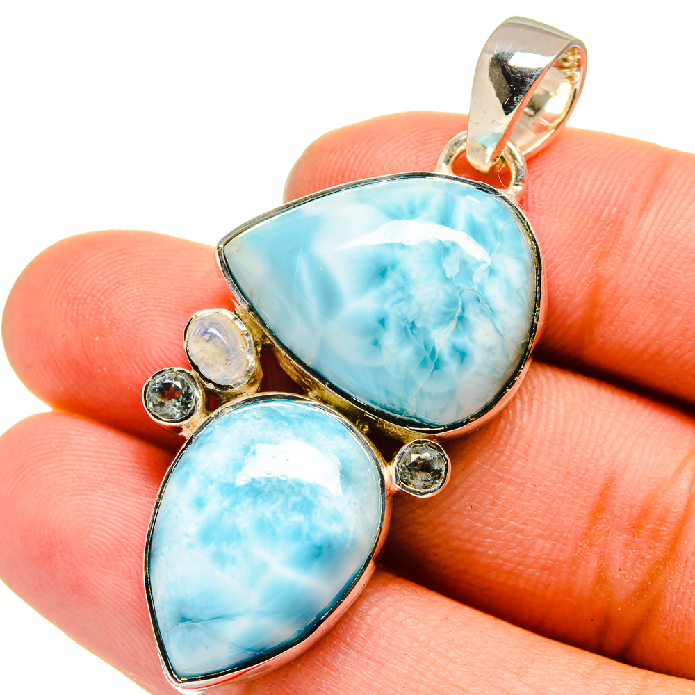 Larimar Pendants handcrafted by Anasilvercos - PD13350