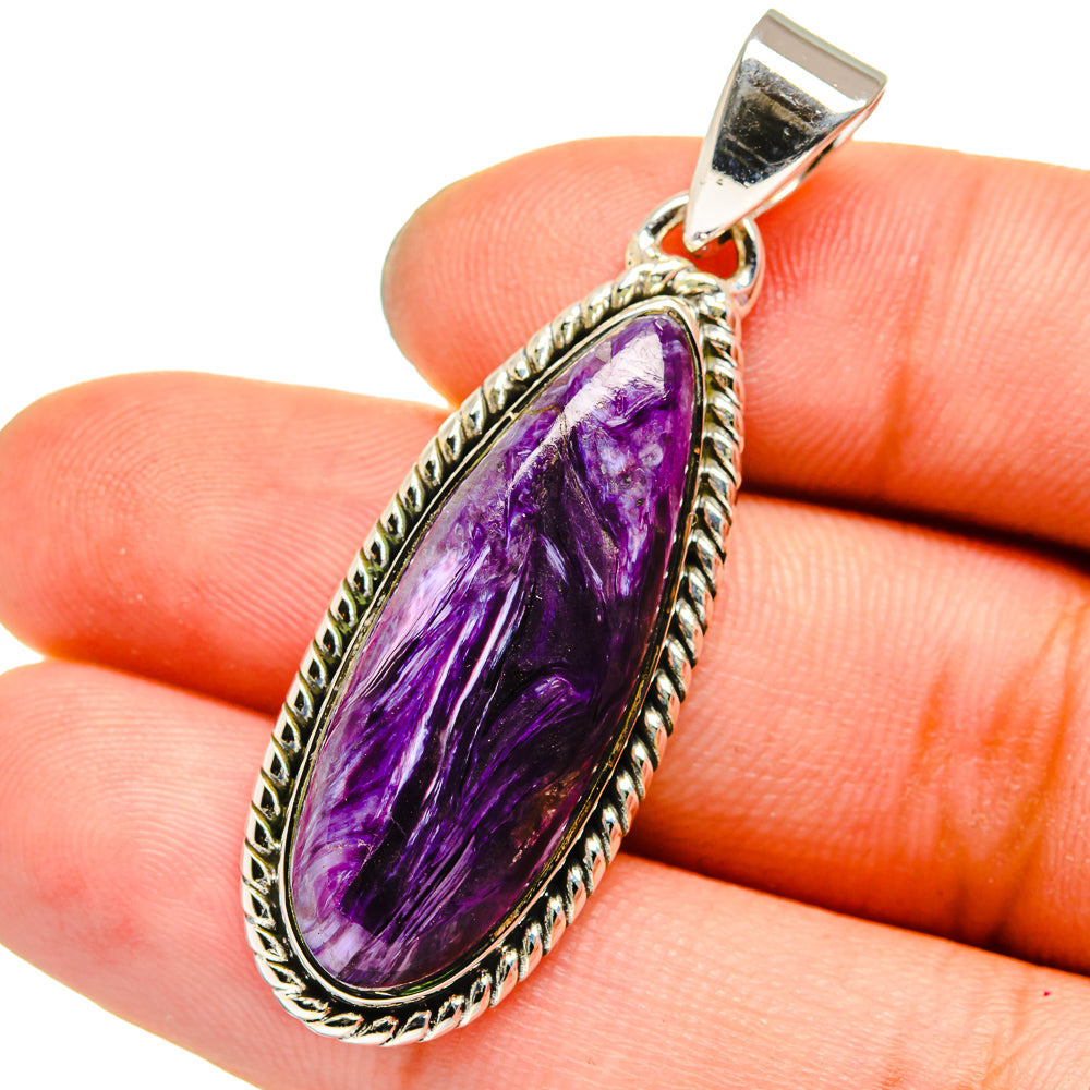 Charoite Pendants handcrafted by Anasilvercos - PD13358