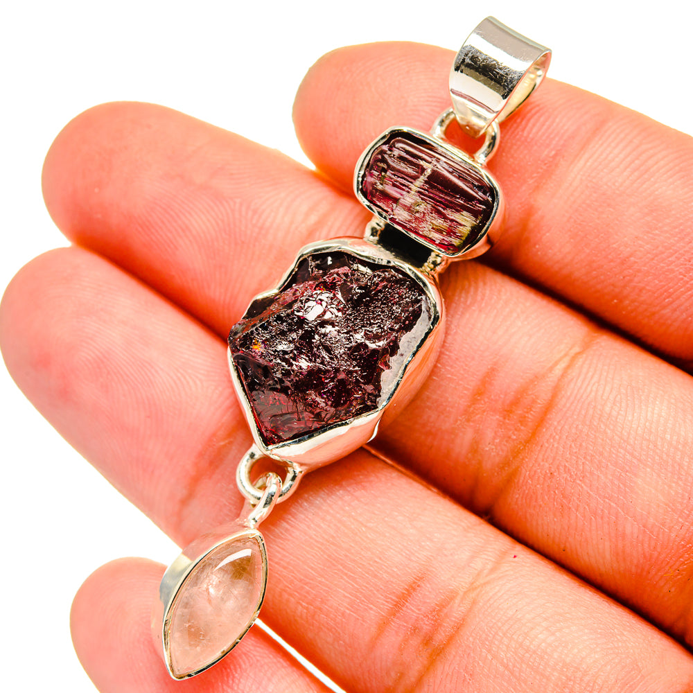 Garnet Pendants handcrafted by Anasilvercos - PD13368