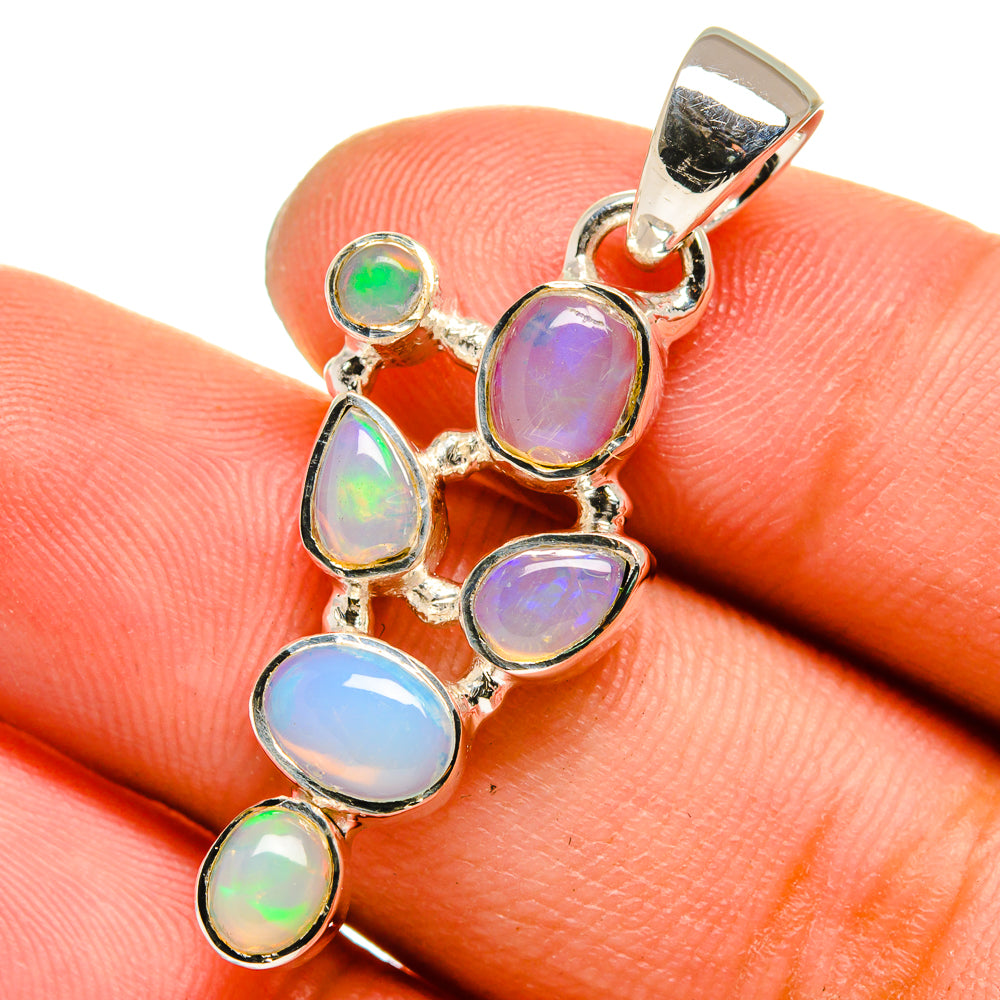 Ethiopian Opal Pendants handcrafted by Anasilvercos - PD13383