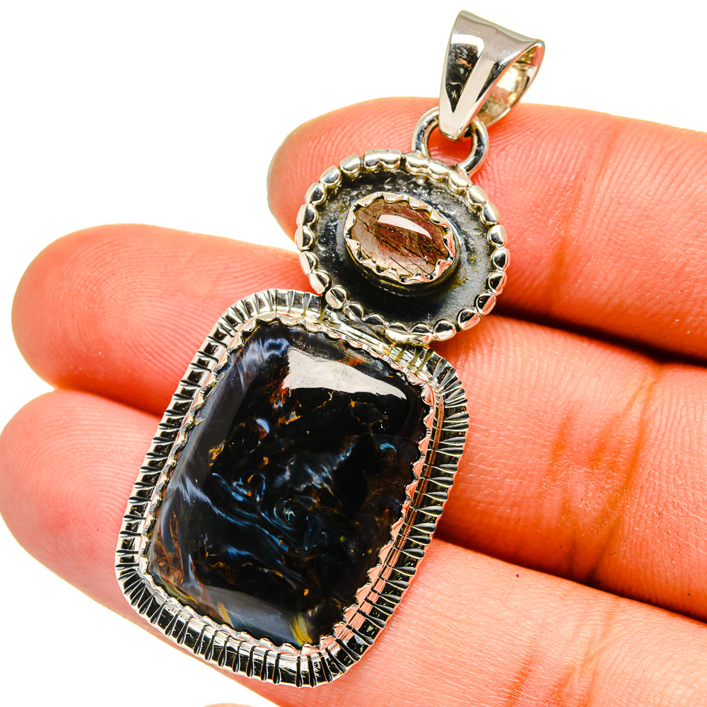Pietersite Pendants handcrafted by Anasilvercos - PD13393