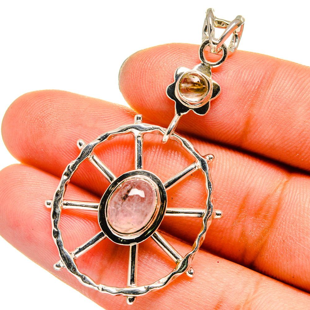 Rose Quartz Pendants handcrafted by Anasilvercos - PD13394