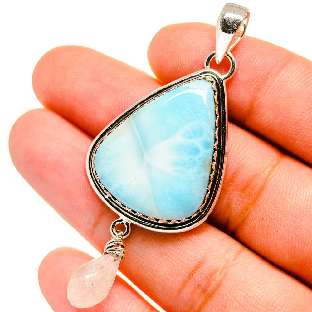 Larimar Pendants handcrafted by Anasilvercos - PD13398