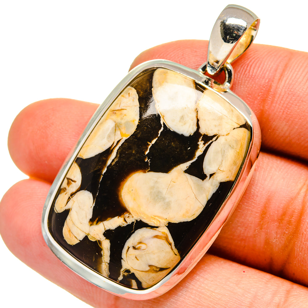 Peanut Wood Jasper Pendants handcrafted by Anasilvercos - PD13405