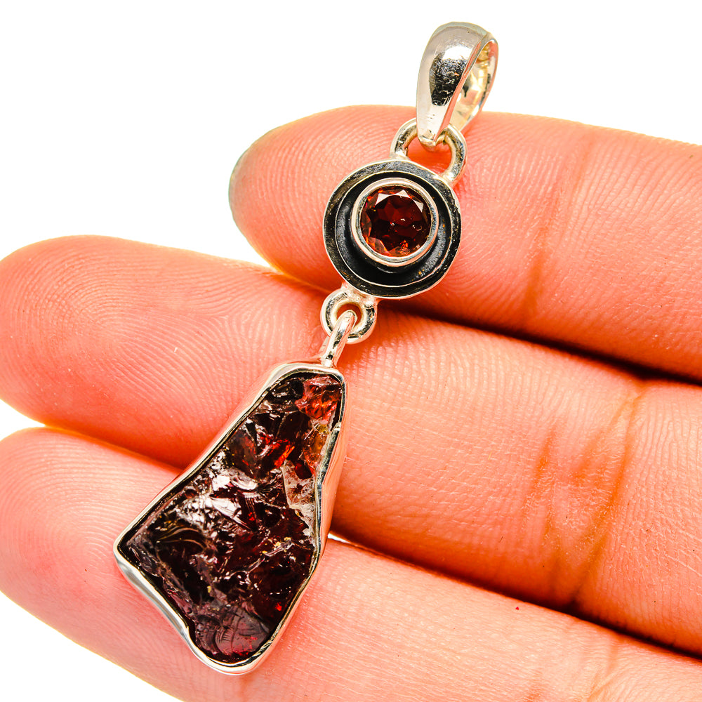 Garnet Pendants handcrafted by Anasilvercos - PD13407