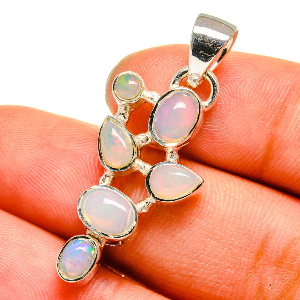 Ethiopian Opal Pendants handcrafted by Anasilvercos - PD13408
