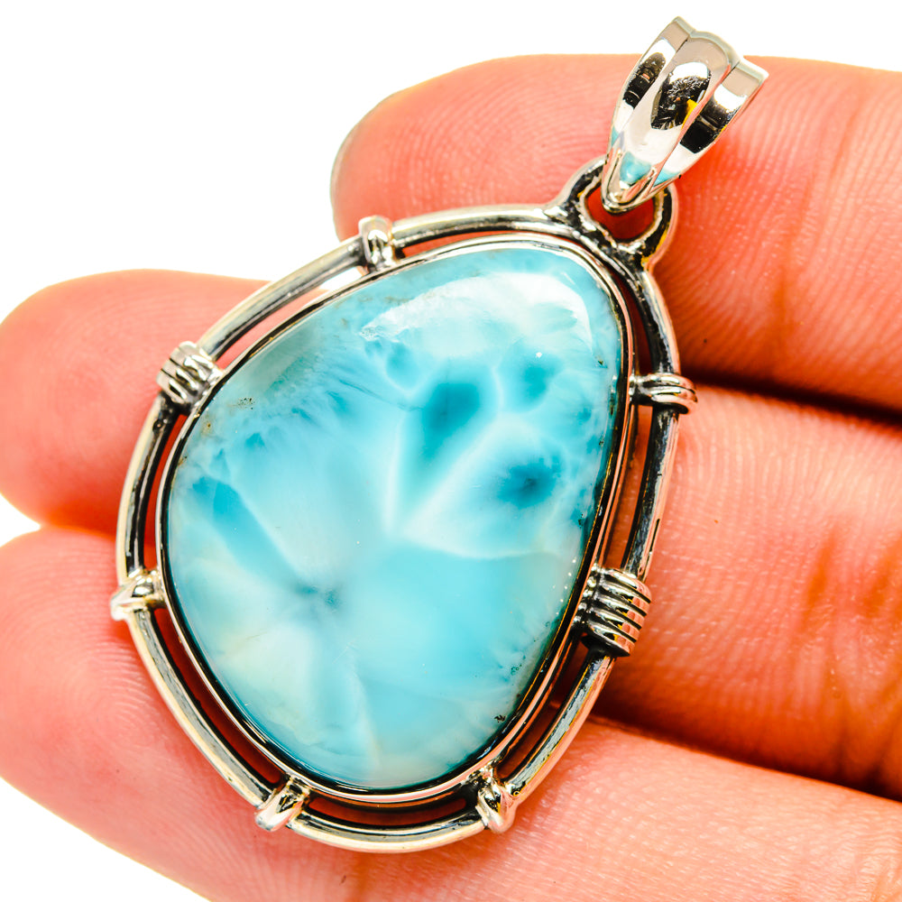 Larimar Pendants handcrafted by Anasilvercos - PD13436