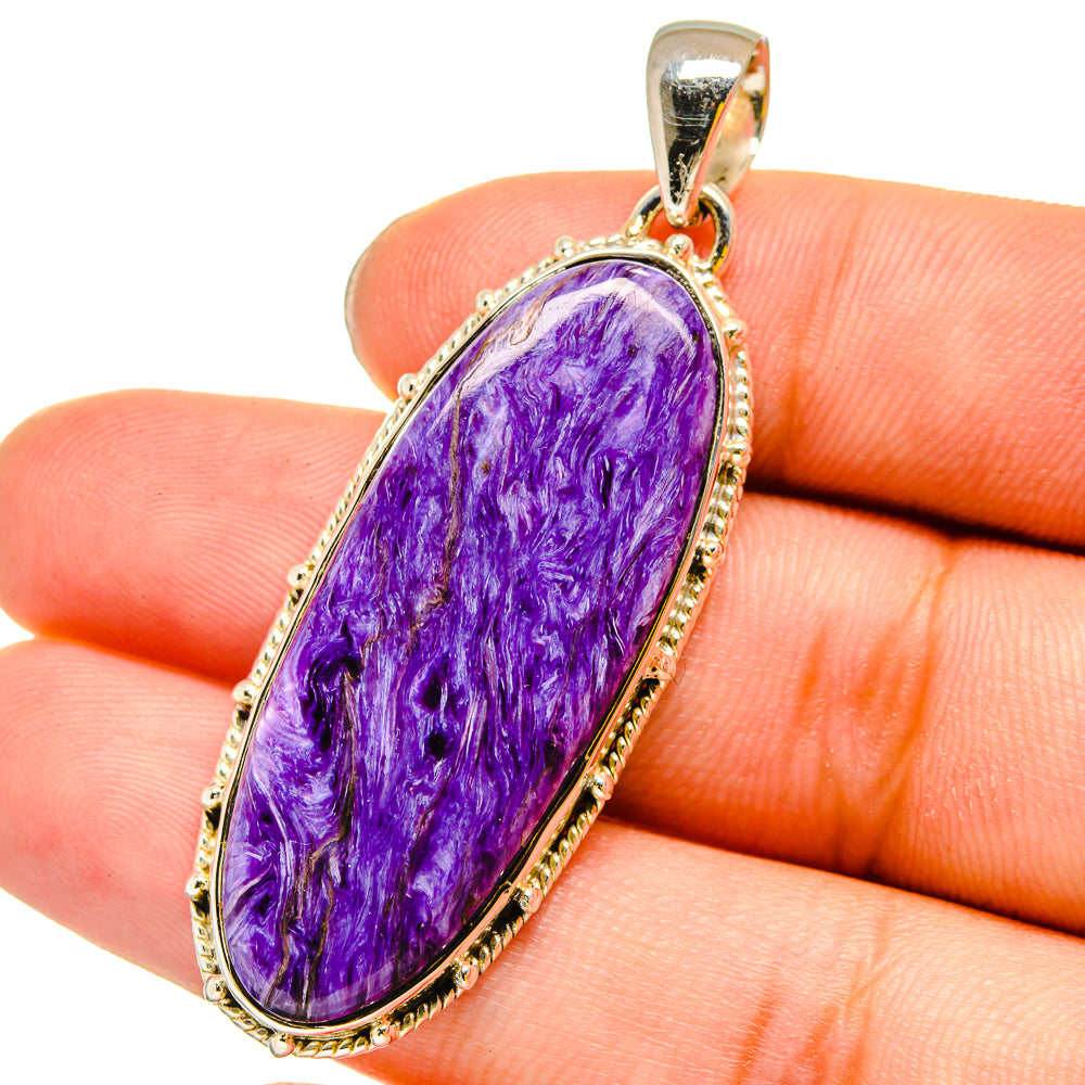 Charoite Pendants handcrafted by Anasilvercos - PD13445
