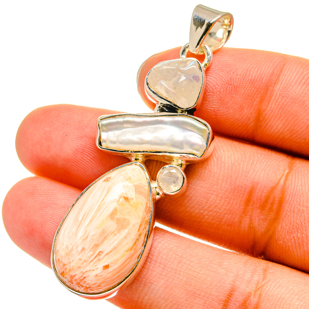 Scolecite Pendants handcrafted by Anasilvercos - PD13448