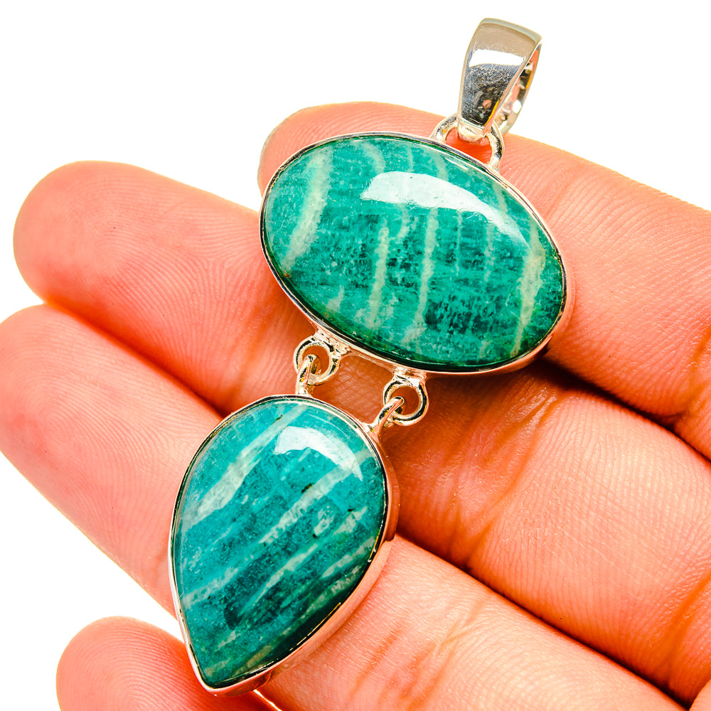 Amazonite Pendants handcrafted by Anasilvercos - PD13452