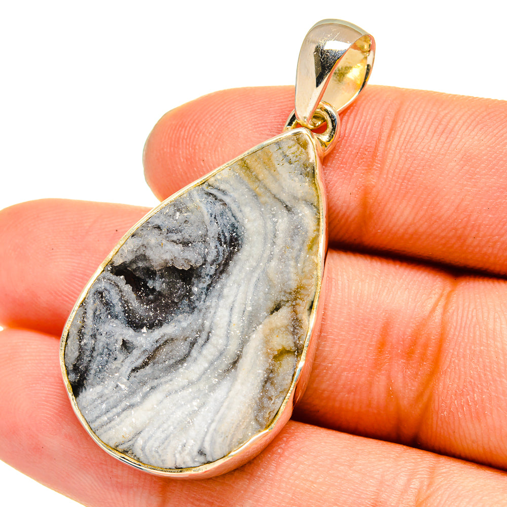 Desert Druzy Pendants handcrafted by Anasilvercos - PD13464